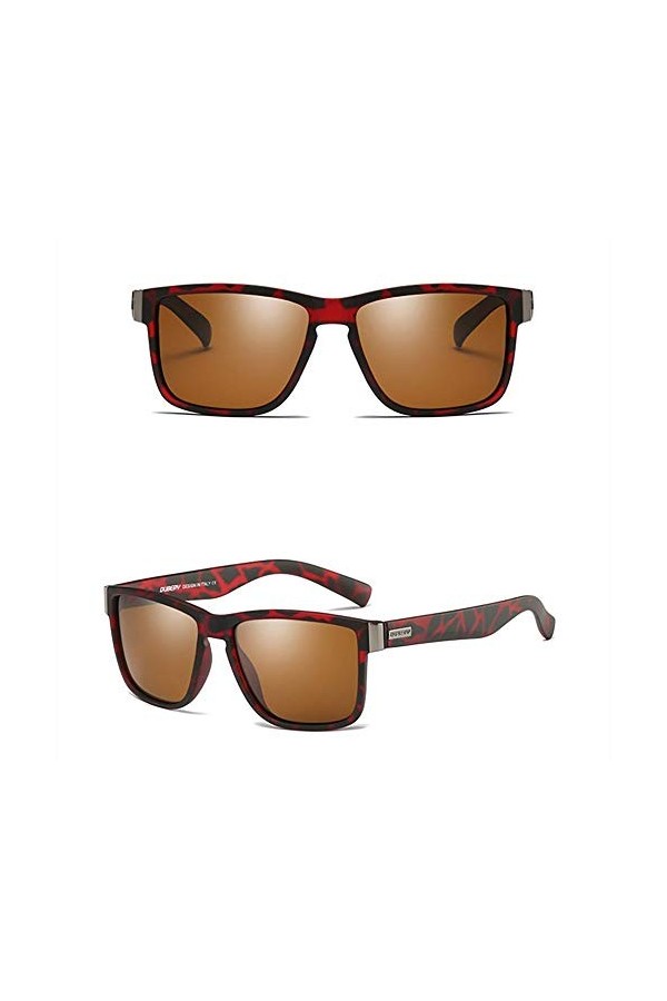 Joyas 24 Lunettes de soleil de sport polarisées avec étui et chiffon pour femme et homme - Bleu -