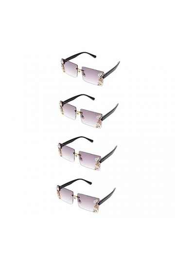 SOIMISS 4 Pièces Des Lunettes De Soleil Lunettes De Mascarade Lunettes De Soleil Surdimensionnées Lunettes De Soleil Bifocale