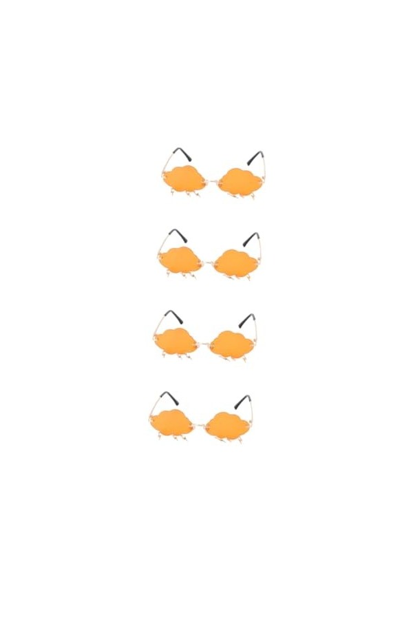 Abaodam 4 Paires Lunettes De Soleil Nuage Lunettes De Soleil Sportives Pour Femmes Lunettes De Soleil Élégantes Pour Hommes L