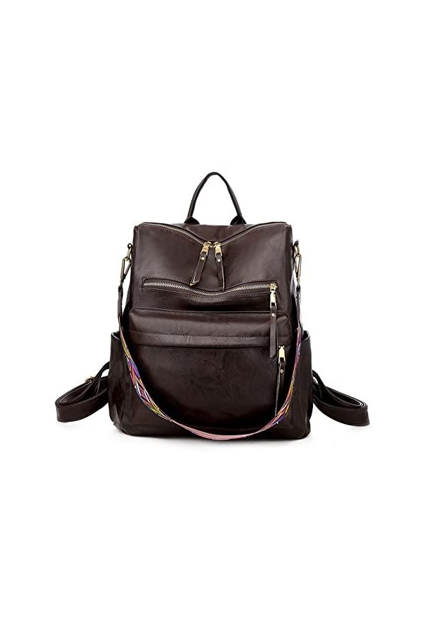 FANDARE Rétro Sac à Dos Femme 3 en 1 Sac à bandoulière Sac à main Commuer Sacs décole Scolaires Cartables Filles Daypacks Sa