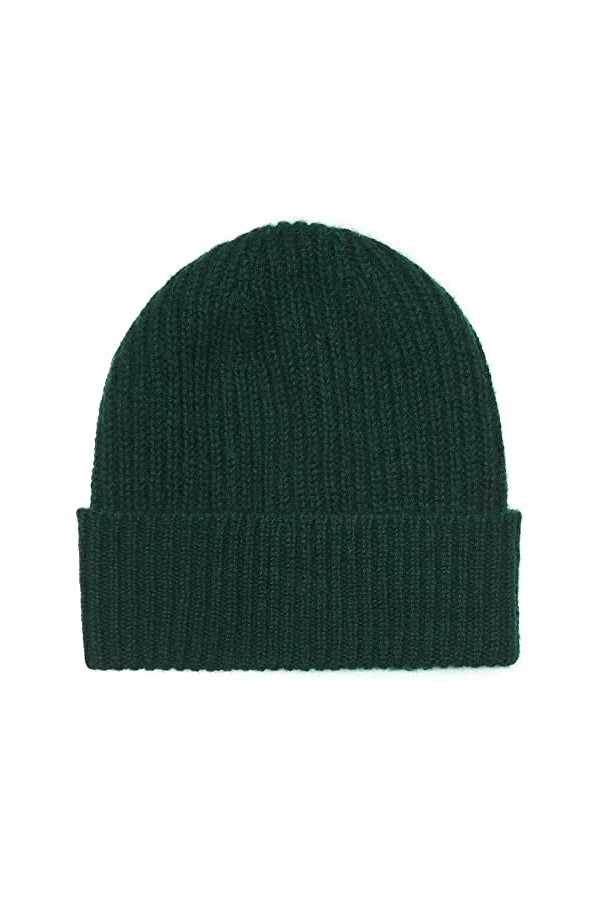 Pure Cachemire, Bonnet Pur Femme en Coloris Unie. Rouge