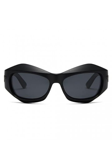 ONDIAN Lunettes de Soleil Femme Lunettes de soleil Cat Eye Punk Lunettes de soleil polarisées Street Classique Couleur : Bla