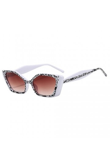 HPIRME Lunettes de soleil Cat Eye Punk pour femmes hommes impression carrée lunettes de soleil femmes nuances lunettes lunett