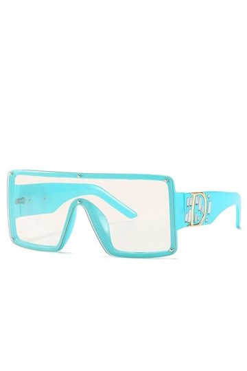 HPIRME Cool One Piece Lunettes de soleil Femmes Square Shades Lunettes de soleil pour hommes Vintage Gradient Lunettes UV400,