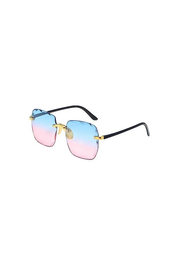 NOGRAX Lunettes de soleil pour femmes New Rimless Lunettes de soleil pour femmes Lunettes de soleil à verres dégradés Lunette
