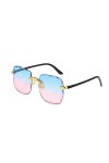 NOGRAX Lunettes de soleil pour femmes New Rimless Lunettes de soleil pour femmes Lunettes de soleil à verres dégradés Lunette