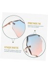 GALPADA 4 Pièces Lunettes De Soleil Sans Monture Lunettes Disco Lunettes De Mode Pour Femmes Lunettes De Soleil Tendance Pour