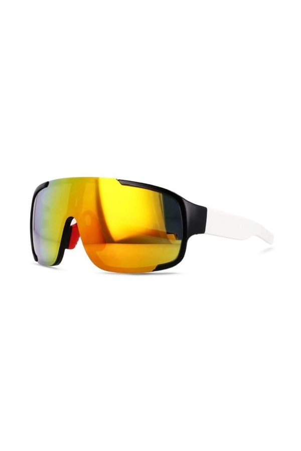 HCHES Lunettes de soleil surdimensionnées pour hommes et femmes, lunettes Vintage UV400, noir, violet, taille unique