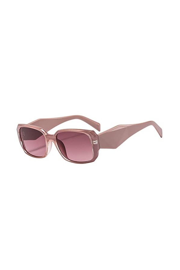 Lunettes de soleil carrées for hommes et femmes, style tendance, for vacances en plein air, Sport de banlieue, UV400, cadeau 