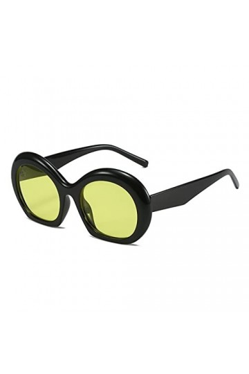 Lunettes de soleil ovales rétro for hommes et femmes, for vacances, tendance, Sport de banlieue, UV400, cadeau Color : E, Si