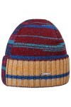 STETSON Bonnet en Laine Patchwork Femme/Homme - Beanie à Revers pour lhiver avec Automne-Hiver - Taille Unique Rouge