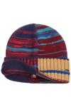 STETSON Bonnet en Laine Patchwork Femme/Homme - Beanie à Revers pour lhiver avec Automne-Hiver - Taille Unique Rouge