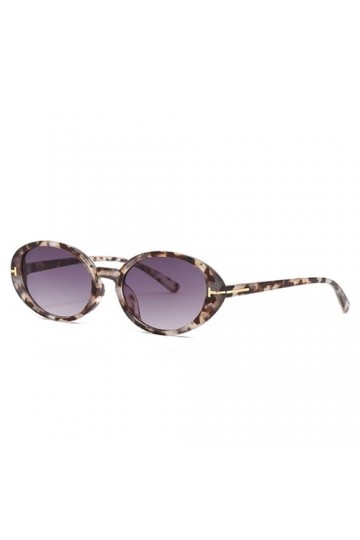 HCHES Lunettes de soleil ovales pour femmes, lunettes de soleil vintage pour hommes, nuances dégradées UV400, 5, taille uniqu