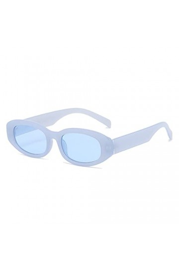 EkeNoz Lunettes de soleil ovales œil de chat for hommes et femmes, monture Hip-hop, tendance, Sport de banlieue, UV400, cadea