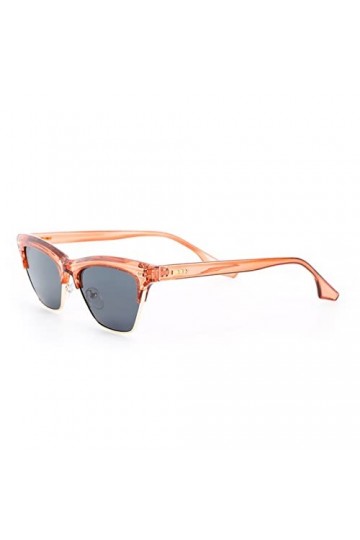 EkeNoz Lunettes de soleil œil de chat triangulaires for hommes et femmes, petite monture en métal, pare-soleil for Shopping, 