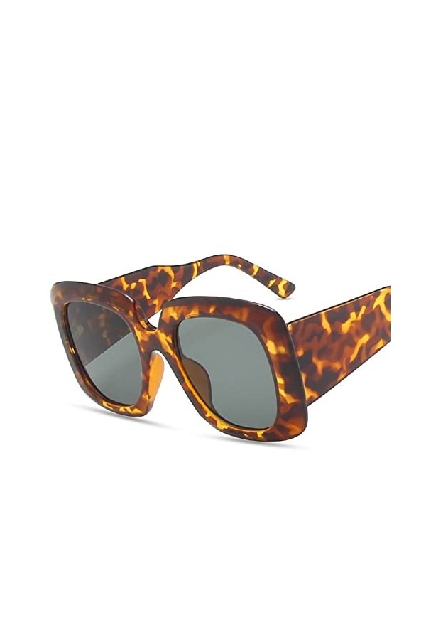 Lunettes de soleil carrées à grande monture for hommes et femmes, for vacances en plein air, tendance, for les déplacements, 