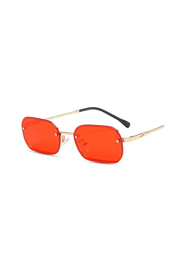 Lunettes de soleil rétro à petite monture en métal for hommes et femmes, tendance, for les déplacements, Shopping, cadeau Co