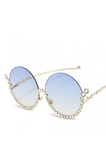 Lunettes de Soleil à Grande Monture Ronde en métal for Hommes et Femmes, for fête de Bal en Plein air, Tendance, Shopping, Pa