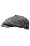 WEROR Casquette Plate Gatsby Chapeau Beret Homme WEROR-10.1 Gris-Noir, 60-61 