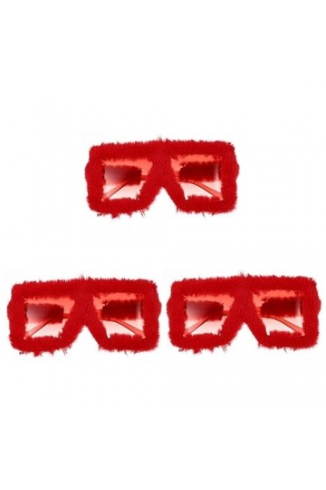 ABOOFAN 3 Pièces Drôle Protection Funky Lunettes De Soleil Surdimensionnées En Peluche Lunettes De Soleil Carrées Pour Femmes