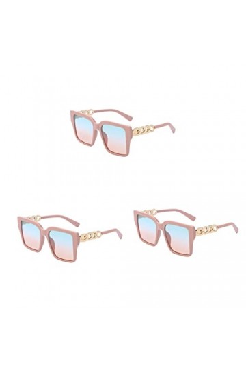 GALPADA 3 Pièces Lunettes De Soleil à Monture Carrée Lunettes De Soleil Pour Lunettes De Soleil Tendance Pour Femmes Lunettes