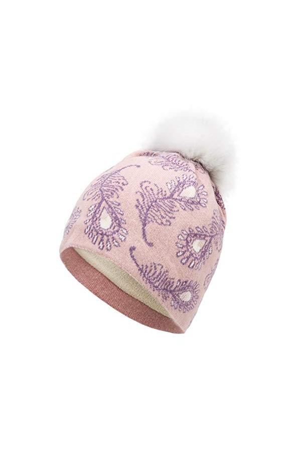 Marhatter Bonnet dhiver en tricot pour femme Blanc