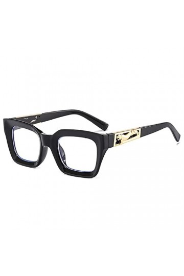 HCHES Lunettes de soleil pour hommes et femmes Lunettes de soleil décorées de guépard Sunglas, C6, taille unique