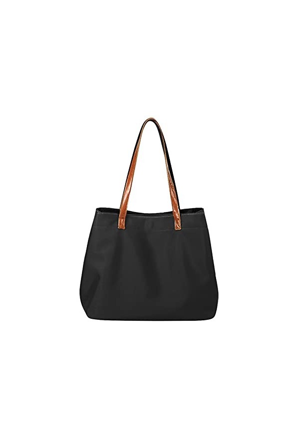 FANDARE Rétro Sac a Main Femme Sacs Cabas Portés Epaule Sac Dépaule Tote Imperméable Nylon pour 15 Pouces Tablette Achats Fê