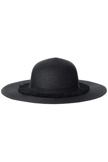 Emporio Armani Fringes Hat Chapeau, Black, 58 aux Femmes