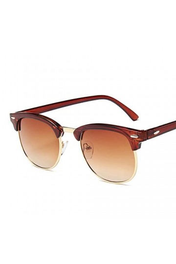 COTCLO Lunettes de soleil pour hommes et femmes - Populaire rétro - Lunettes de soleil dété - 05 Tea-Tea