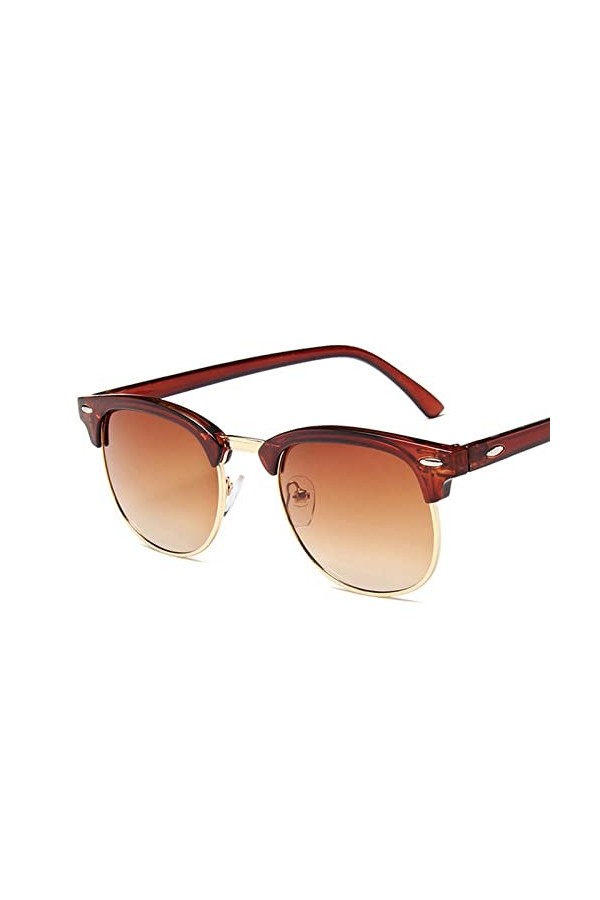 COTCLO Lunettes de soleil pour hommes et femmes - Populaire rétro - Lunettes de soleil dété - 05 Tea-Tea