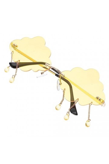 ABOOFAN 4 Pièces Lunettes De Soleil En Vrac Sans Monture Foncé Pour Hommes Élégant Mignon Femme Disco Nuage Goutte De Pluie D