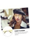 ABOOFAN 4 Pièces Lunettes De Soleil En Vrac Sans Monture Foncé Pour Hommes Élégant Mignon Femme Disco Nuage Goutte De Pluie D