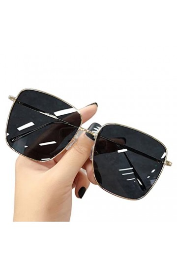 SUYGGCK Lunettes de Soleil Polarisées Lunettes De Soleil Les Femmes Voyagent dans Les Couleurs De Gradient De Cadre Carré-Bla