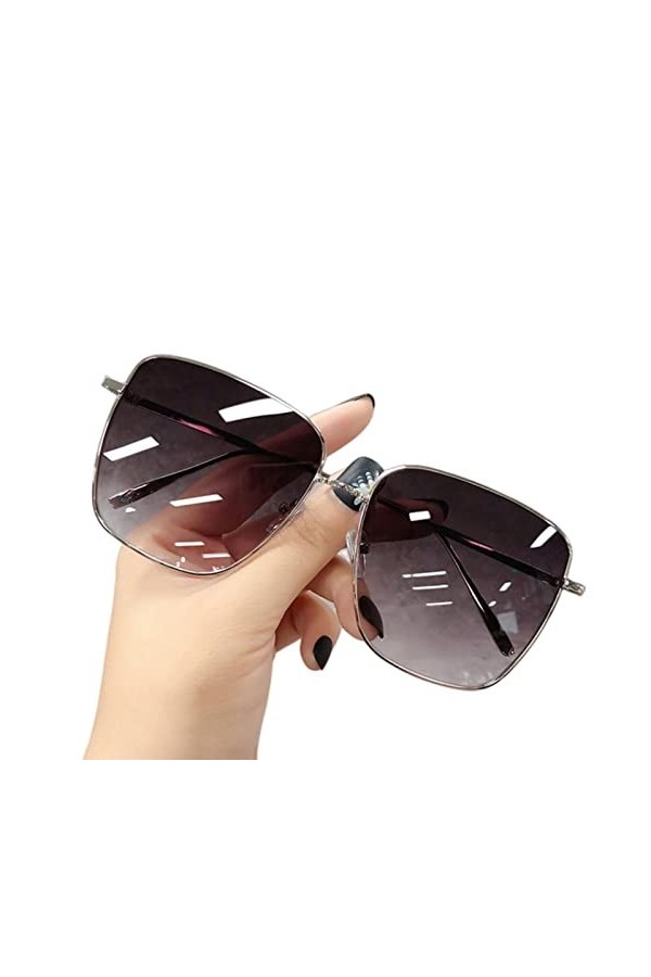 SUYGGCK Lunettes de Soleil Polarisées Lunettes De Soleil Les Femmes Voyagent dans Les Couleurs De Gradient De Cadre Carré-Cle