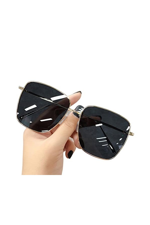 SUYGGCK Lunettes de Soleil Polarisées Lunettes De Soleil Les Femmes Voyagent dans Les Couleurs De Gradient De Cadre Carré-Cle