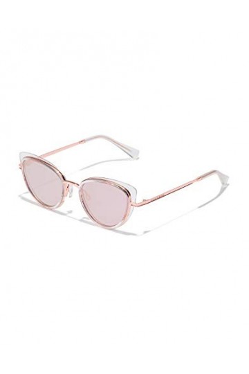 HAWKERS Femme Feline Lunettes de soleil, Clear · Rose Gold, Taille unique EU