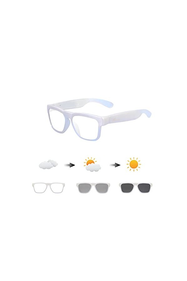 OhO sunshine Audio Sunglasses,Voice Control and Open Ear Style Listen Music and Calls with Volumn UP and Down, Bluetooth 5.0 