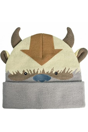 Concept One Avatar The Last Airbender Appa Acrylic Knitted Winter Hat Beanie with Cuff Bonnet Mtze, Multicolore, Taille Uniqu