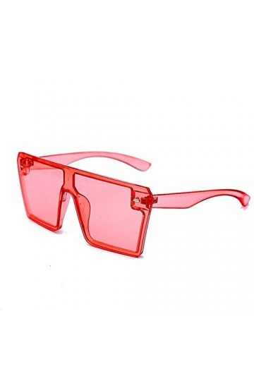Lunettes de soleil pour femmes, 2021 Luxury Fashion Flat Top surdimensionnées Lunettes de soleil carrées clair coloré objecti