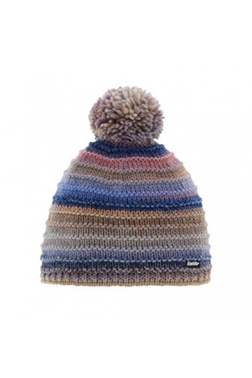 Eisbär Bonnet Mikata à pompon, orange violet, taille unique, 30619 – Bonnet dhiver avec pompon pour homme et femme, parfait 