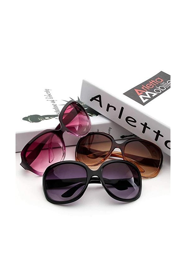 ANICHE Lunettes de soleil pour femmes, Femmes ovale ShapeFashion Sunglaasses rétro classique Lunettes de soleil SunglassesWom