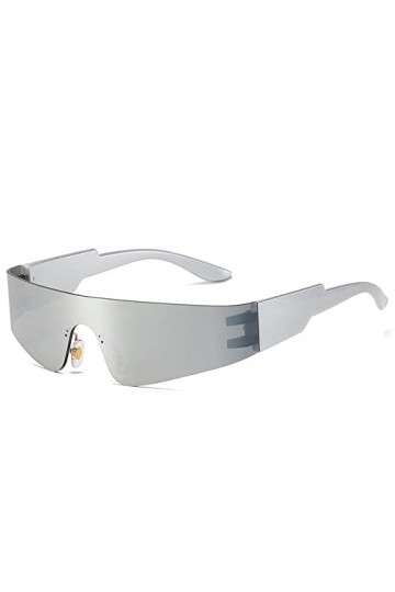 HPIRME Lunettes de soleil femmes Punk Sports de plein air lunettes pare-brise lunettes lunettes sans monture Sport UV400 équi