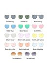 COTCLO Lunettes de soleil carrées en métal pour homme - Lunettes de soleil vintage pour femme - Lunettes de soleil tendance p