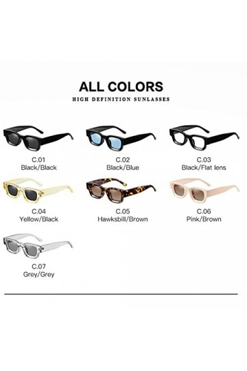 COTCLO Lunettes de soleil polarisées rétro pour homme et femme - Lunettes de soleil punk vintage - Lunettes de soleil - Rose 