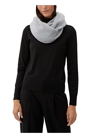 s.Oliver Ensemble Bonnet et écharpe , Gris, Taille Unique Femme