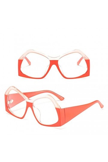 HCHES Lunettes de soleil carrées surdimensionnées femmes Vintage lunettes de soleil polygone nuances UV400 hommes hommes femm