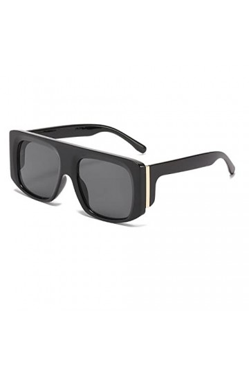 HPIRME Lunettes de soleil Steampunk hommes femmes Vintage lunettes de soleil surdimensionnées femmes rivet carré, 1, taille u