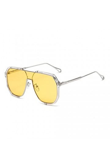 HCHES Lunettes de soleil surdimensionnées femmes une pièce lunettes de soleil pour hommes UV400 Punk Shades lunettes de vue f