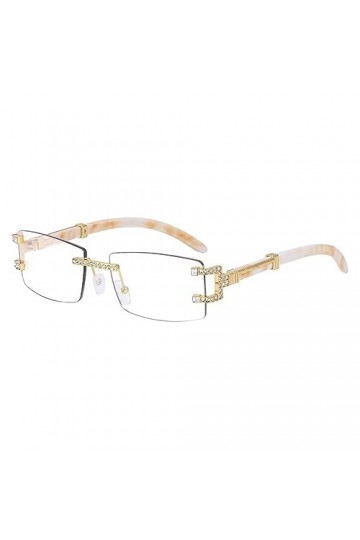MUTYNE Vintage bois lunettes de soleil sans monture femmes mode rectangle élégant classique hommes lunettes de soleil lunette